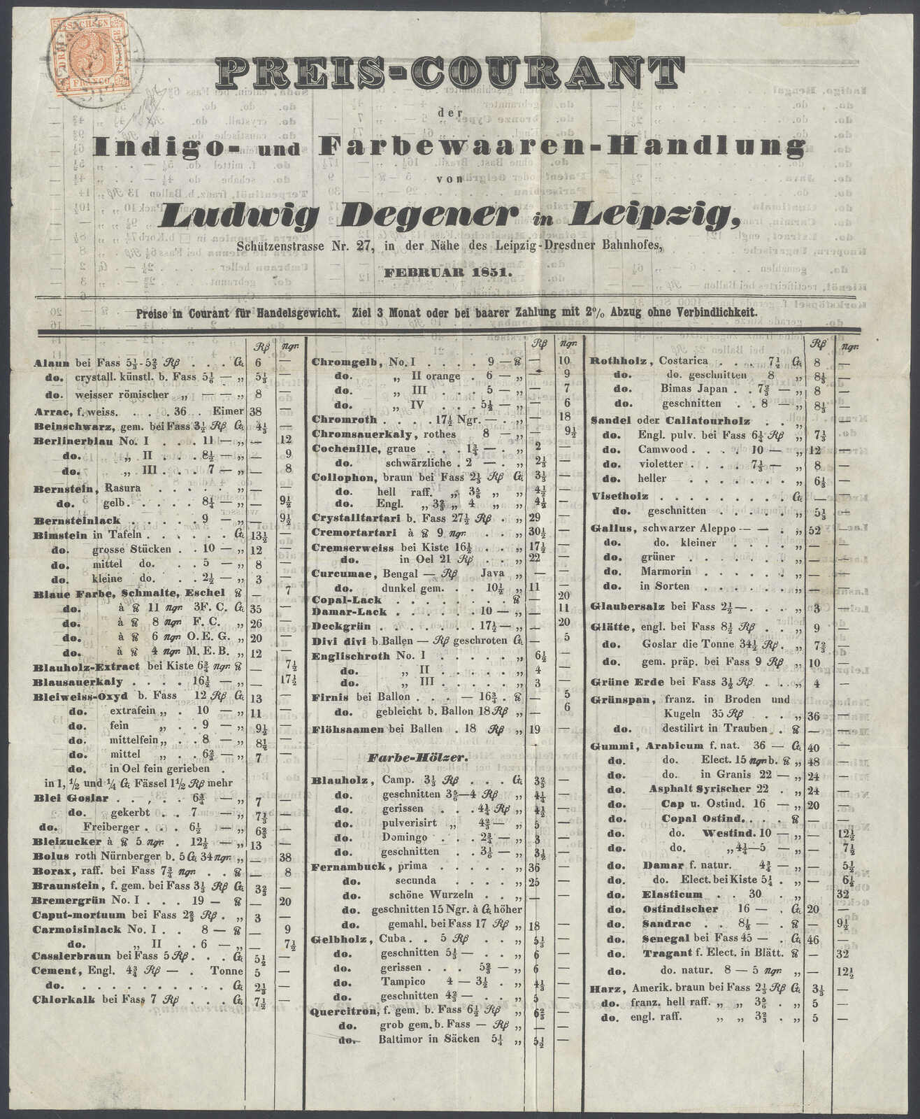 3 Pfge. braunrot von Platte III, Position 11, auf einem kompletten ...