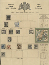Schweden 1855/1991, über weite Strecken kompl., teils spezialisierte ...