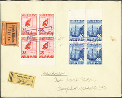 1936, FIS-Wettkämpfe 12 Gr. - 60 Gr., kpl. Satz von 4 Werten, je im ...