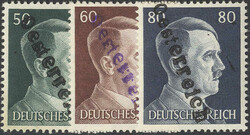 1945, Lokalausgabe Waidhofen a.d. Ybbs, Hitler-Freimarken 1 - 80 Rpf. ...