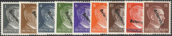 1945, Lokalausgabe Waidhofen a.d. Ybbs, Hitler-Freimarken 1 - 80 Rpf. ...