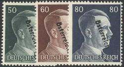 1945, Lokalausgabe Waidhofen a.d. Ybbs, Hitler-Freimarken 1 - 80 Rpf. ...