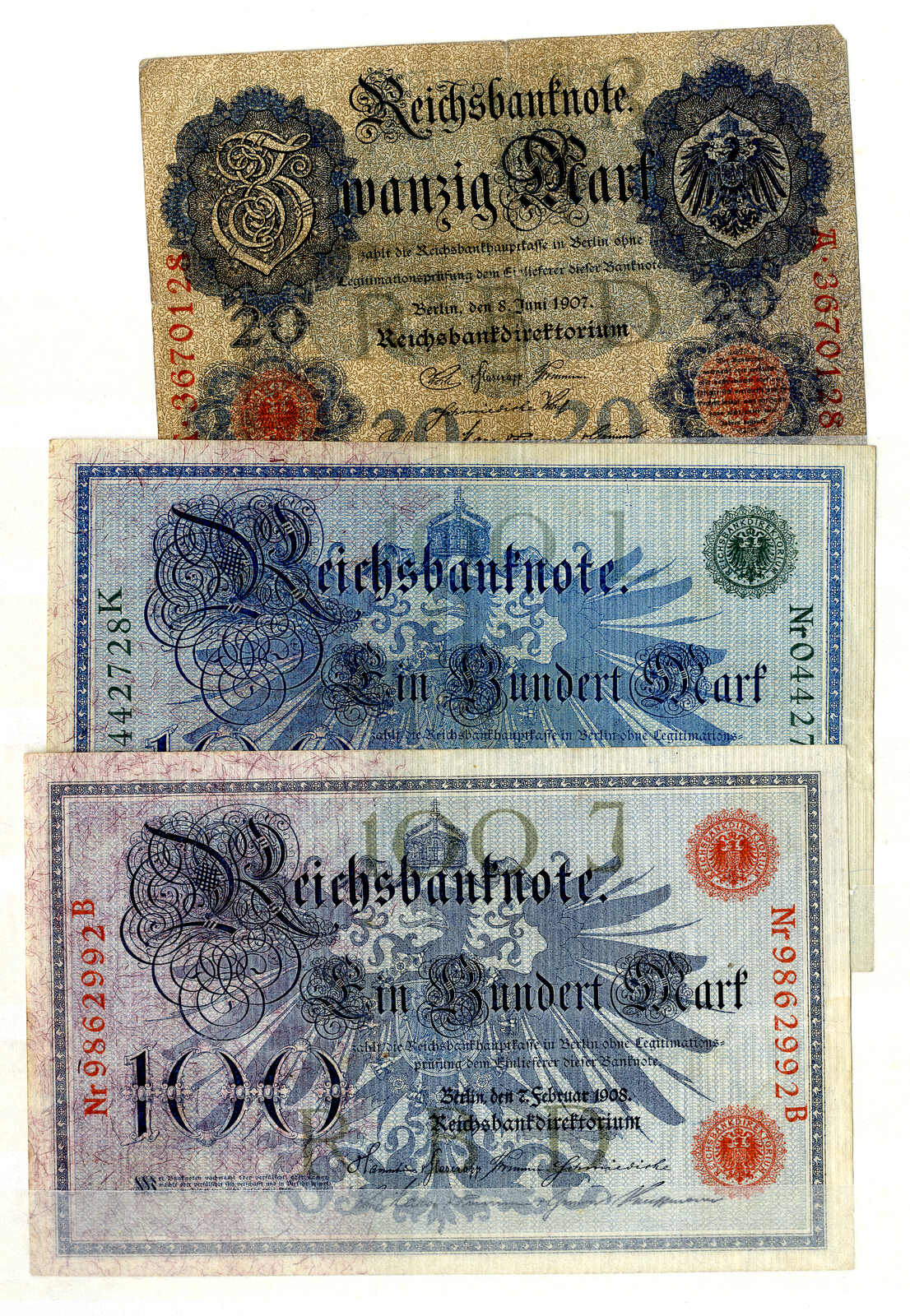 Deutschland 1900 - 2000, 45 meist kassenfrische Banknoten, dabei BRD ...