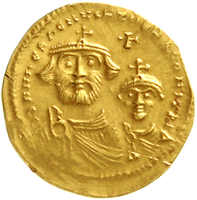 10.60.100: Ancient Coins - Byzantine Empire - Heraclius, 610 - 641