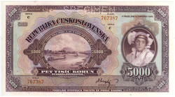 110.500: Banknotes - Czechoslovakia