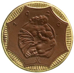 125.90: Auxiliary coins and tokens - porcelaine coins and token