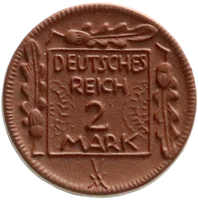 125.90: Auxiliary coins and tokens - porcelaine coins and token