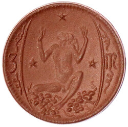 125.90: Notmünzen / Wertmarken - Porzellanmünzen
