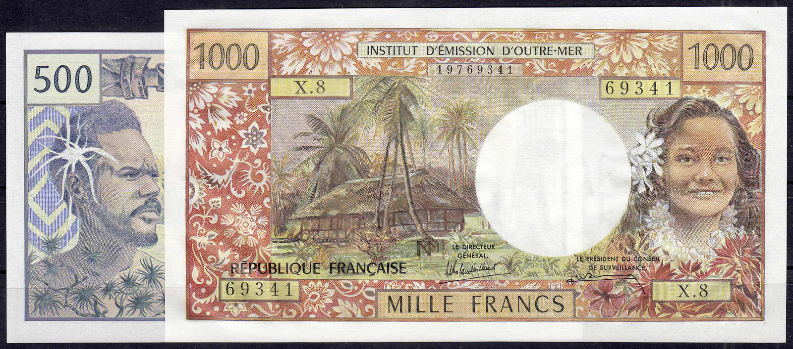 110.580.130: Banknoten - Ozeanien - Tahiti