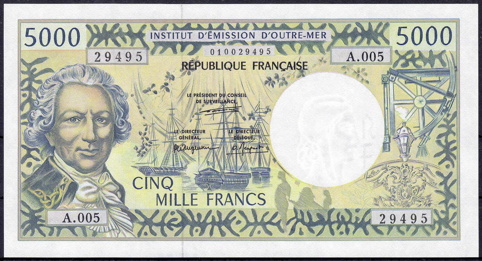 110.580.45: Banknoten - Ozeanien - Französische Pazifik Gebiete