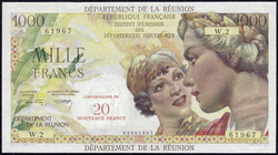 110.550.307: Banknoten - Afrika - Reunion