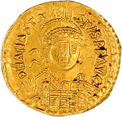 10.60.10: Ancient Coins - Byzantine Empire - Anastasius I, 491 - 518