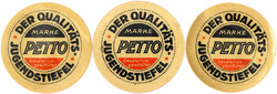 Briefmarkenkapselgeld, Ziffernmarken zu 5, 10 u. 25 Pf. o.J. DER ...