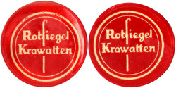 Briefmarkenkapselgeld, Germaniamarke zu 50 u. Ziffernmarke zu 10 Pf. ...