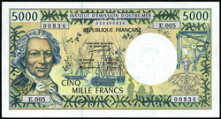 5000 Francs o.D. (1996). I