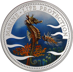 20 Dollar Farbmünze (5 Unzen Silber) 1995. Dickbauchseepferdchen. In ...