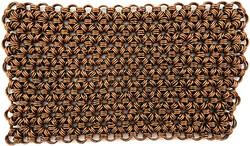 "Copper Rug": Kl. Kupferdecke aus vielen in Handarbeit miteinander ...