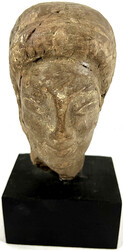 Archaischer Kouroskopf, Terrakotta, 6. Jh. v. Chr. Höhe 12,5 cm. Auf ...