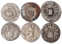 6 versch. Cistophoren von Ionien, Phrygien und Mysien: Pergamon, ...