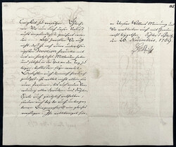Eigenhändig unterschriebener Brief (Autograph) des Grafen, Schleiz ...