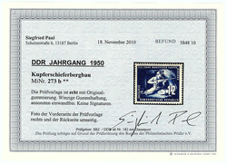 12 Pf. Mansfelder 1950, postfrische Erhaltung, Farbe ,,b" ...