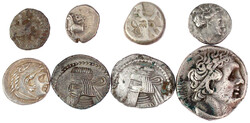17 Münzen, u.a. Persien Siglos der Achaimeniden, Parther 2 Drachmen, ...