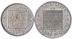 2 Stück Österreich: 50 Groschen und 1 Schilling 1936. NSDAP ...