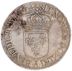 Ecu au buste juvenile 1662 A, Paris. 27,01 g. fast sehr schön, sehr ...
