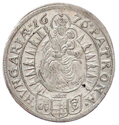 15 Kreuzer 1676, Preßburg. Madonna. vorzüglich, Vs. justiert, sehr ...