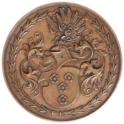 Bronzemedaille 1893 v. Karl Patek. Auf Jaroslav Baron von Schönau ...