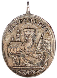 Tragbare, hochovale Silbermedaille o.J. E:-P (um 1700), v. G. Toda. ...