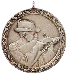 Tragbare Silber-Schützenmedaille 1911, auf das Schützenfest und das ...