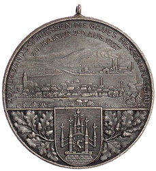 Tragb. Silbermedaille 1927, auf das 29. Verbandsschiessen des Gaues ...