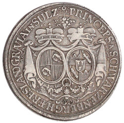 Reichstaler 1696 MM. Jahreszahl geteilt. Ferdinand und Maria Anna. 28 ...