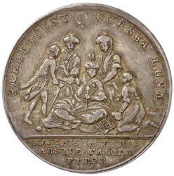 Satirische Silbermedaille 1774 a.d. Ende des Krieges der Russen und ...