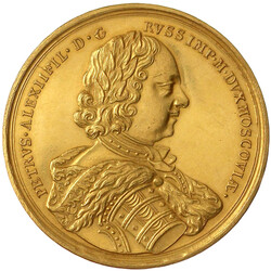 Goldmedaille zu 20 Dukaten 1709, unsign. (wohl spätere Prägung). ...