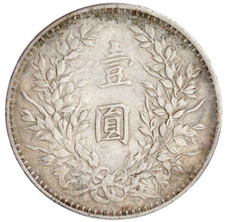 Dollar (Yuan) Jahr 3 = 1914. Präsident Yuan Shih-kai. 26,83 g. sehr ...