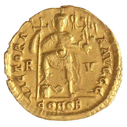 Solidus 426/430, Ravenna. 4,36 g. vorzüglich, kl. Randfehler