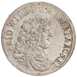 2/3 Taler 1680 CS, Berlin. gutes vorzüglich, selten in dieser ...