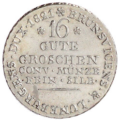 16 Gute Groschen 1821. Fein. Silb. vorzüglich/Stempelglanz