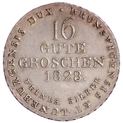 16 Gute Groschen 1828. vorzüglich/Stempelglanz