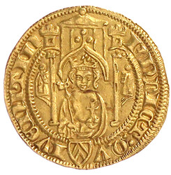 Goldgulden o.J., verm. Mühlheim. Quadrierter Schild von Jülich und ...