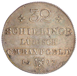 32 Schilling 1797 HDF. Mit LÜBISCH. vorzüglich, min. justiert, ...
