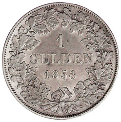 Gulden 1854. sehr schön/vorzüglich