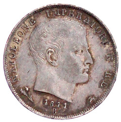 1 Lira 1811 B, Bologna. vorzüglich, schöne Patina