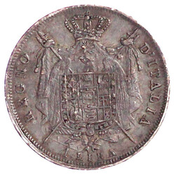 1 Lira 1811 B, Bologna. vorzüglich, schöne Patina