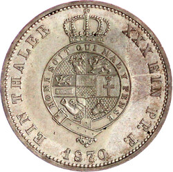 Vereinstaler 1870 A. sehr schön/vorzüglich