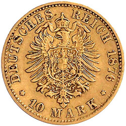 10 Mark 1876 H. gutes sehr schön