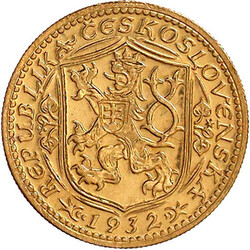 Dukat 1932. Hl. Wenzel. 3,49 g. 986/1000. vorzüglich/Stempelglanz