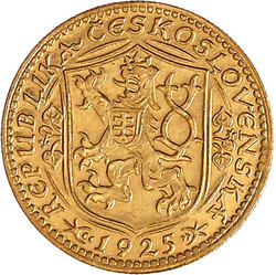 Dukat 1925. Hl. Wenzel. 3,49 g. 986/1000. vorzüglich/Stempelglanz
